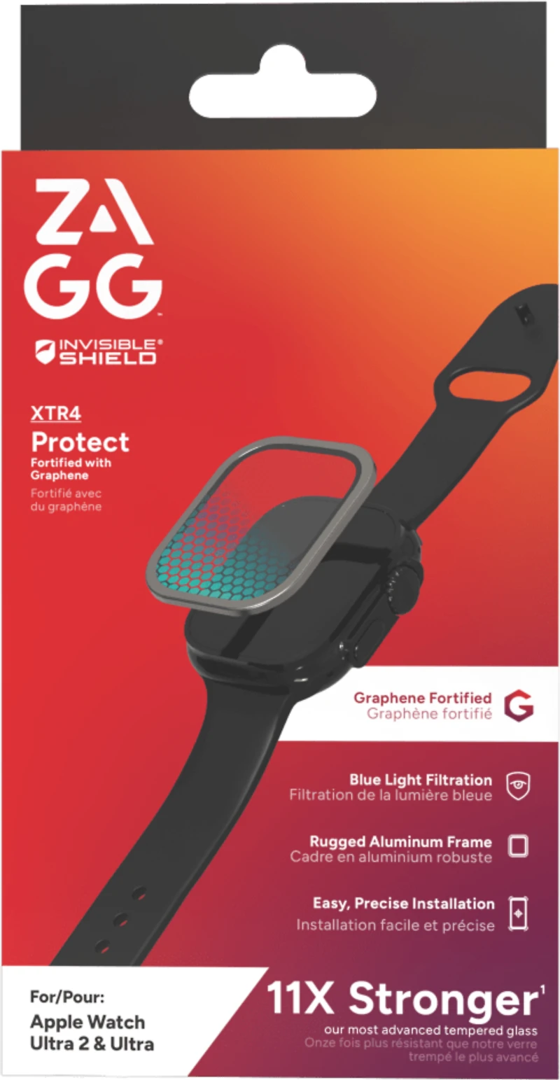 Apple Watch Ultra 49mm ZAGG InvisibleShield Glass XTR4 Screen Protector