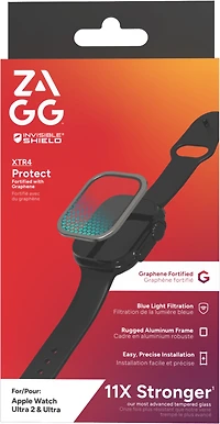 Apple Watch Ultra 49mm ZAGG InvisibleShield Glass XTR4 Screen Protector
