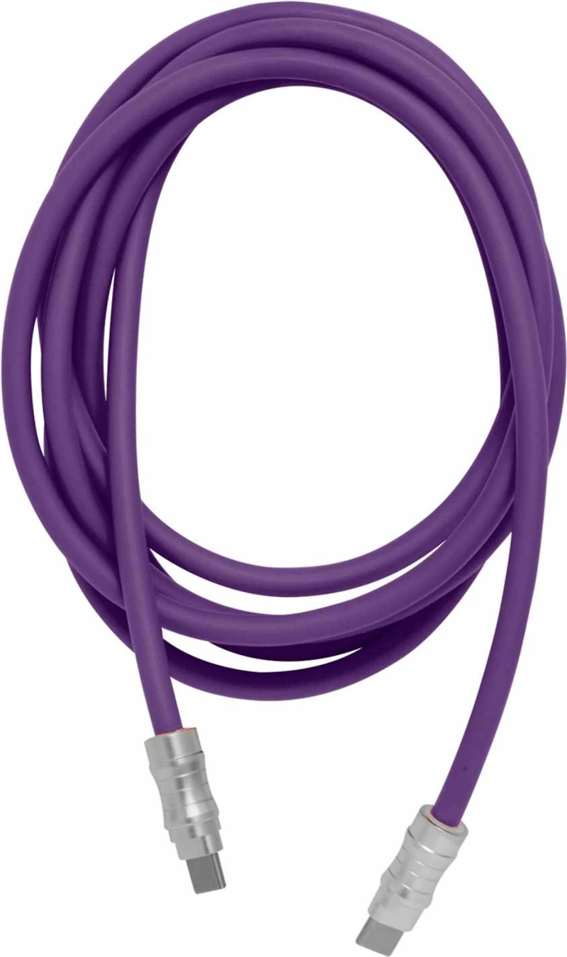 Helix/Retrak - Gripcord Silicone USB-C Cable 8ft Purple