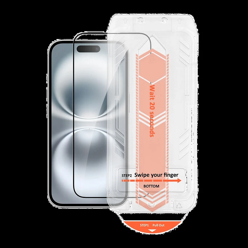 iPhone / HyperGear Edge-to-Edge Glass Screen Protector w/Installation Applicator Tray