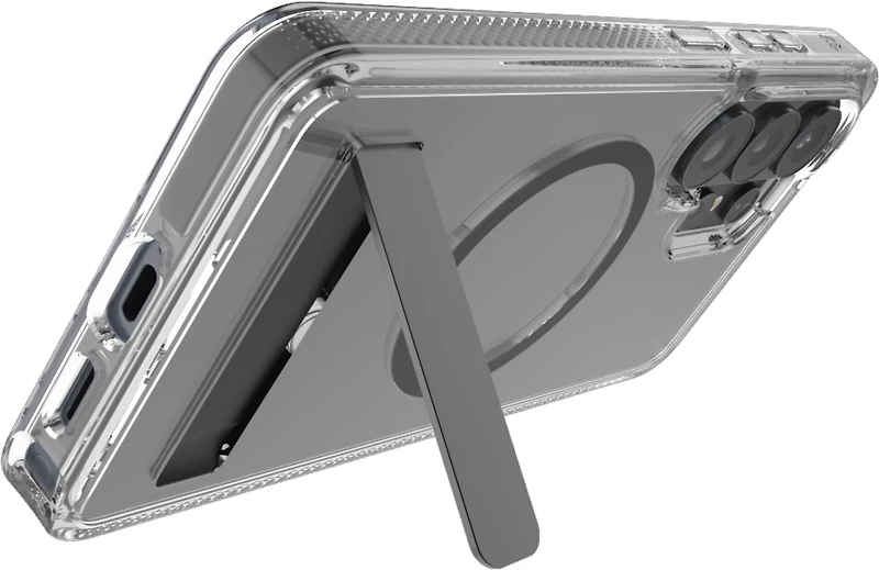 ZAGG - Santa Cruz Snap Case with Kickstand for Samsung Galaxy S26 Ultra - Black