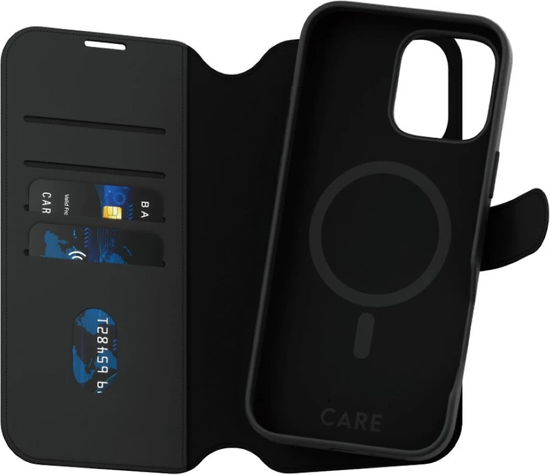 PanzerGlass CARE Feature Tango Portefeuille deux en un iPhone 16 Pro Max - Noir