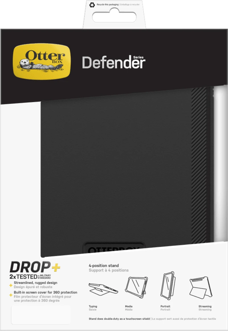 Defender Protective Case Black for iPad Air 11 2024 (6th Gen)/Air 5th Gen/Air 4th Gen