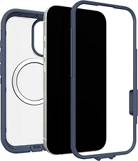 OtterBox 7798438 Étui Defender Pro XT Clear MagSafe avec Contrôle de la Caméra Bootcut (Bleu) pour iPhone 17