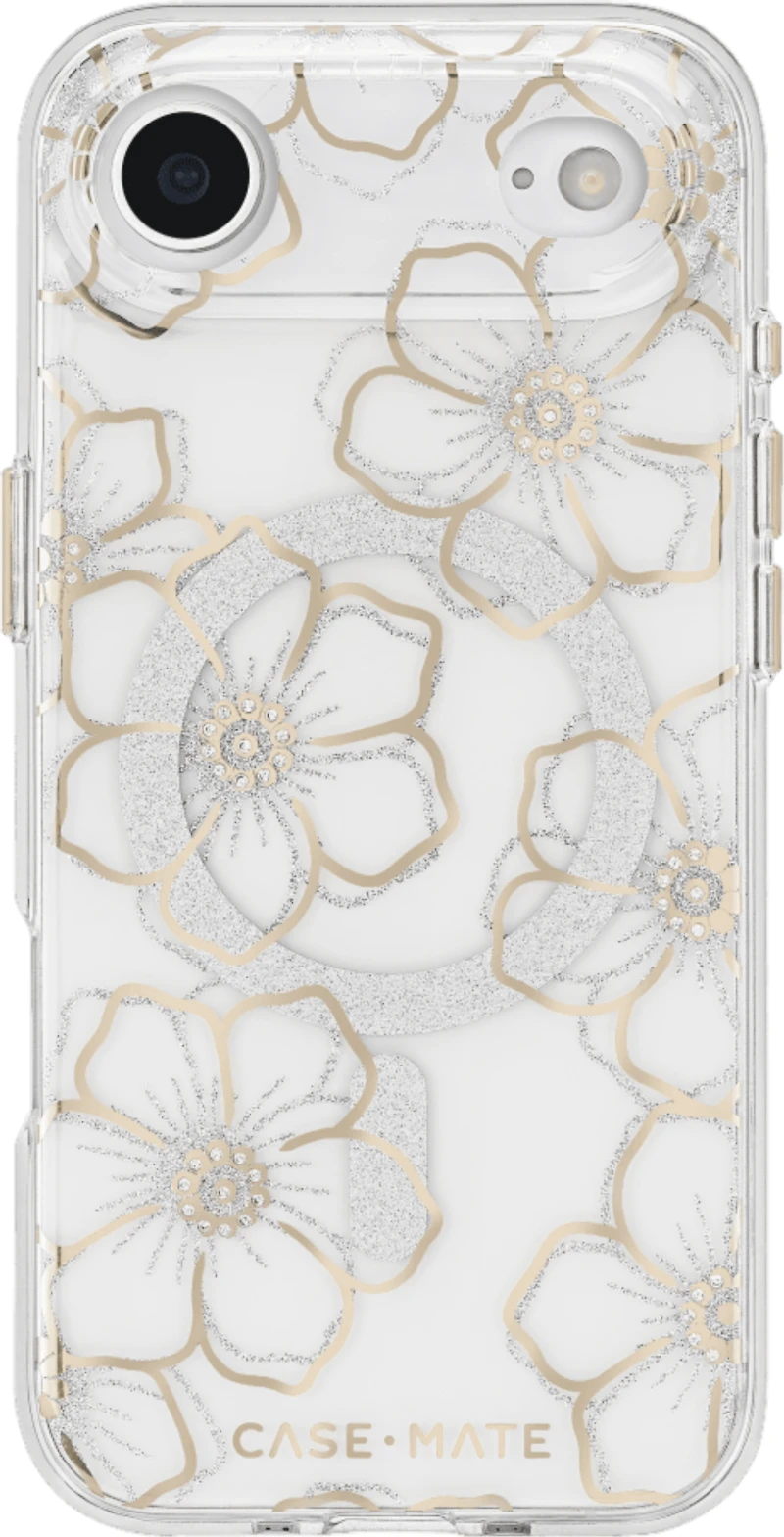 Case-Mate - Floral Gems MagSafe Case for Apple iPhone Air - Gold