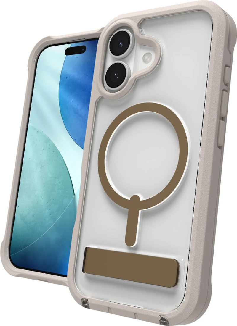 ZAGG - Rainier Snap MagSafe Case with Kickstand for Apple iPhone 17