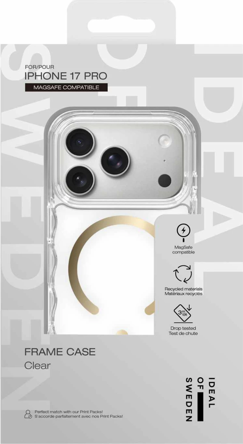 Ideal of Sweden - Coque Frame MagSafe transparente pour iPhone 17 Pro