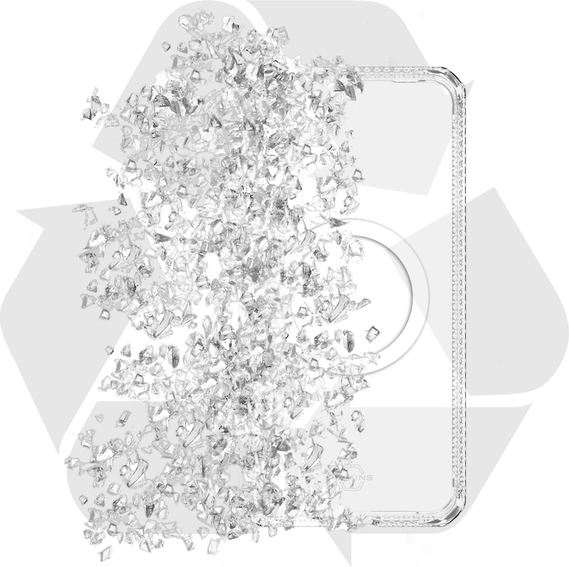 ITSKINS SGZRHMACRTRSP Étui Hybrid_R Clear Compatible avec MagSafe Transparent pour Samsung Galaxy S25