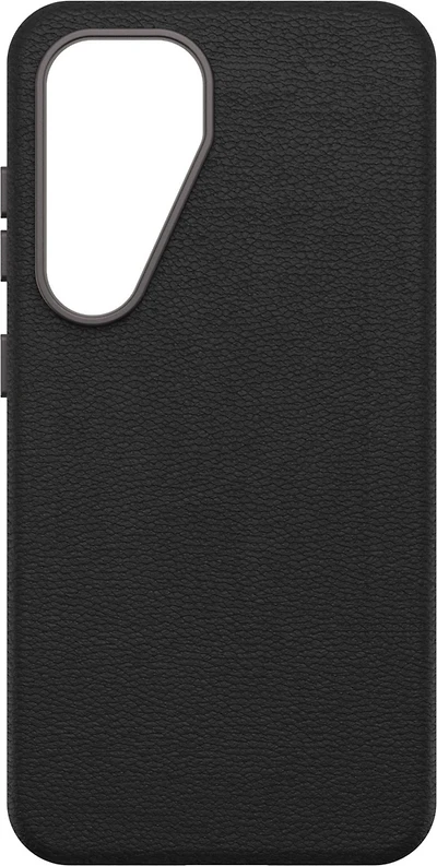 OtterBox - Symmetry Cactus Leather Case for Samsung Galaxy S25 - Noir Ash