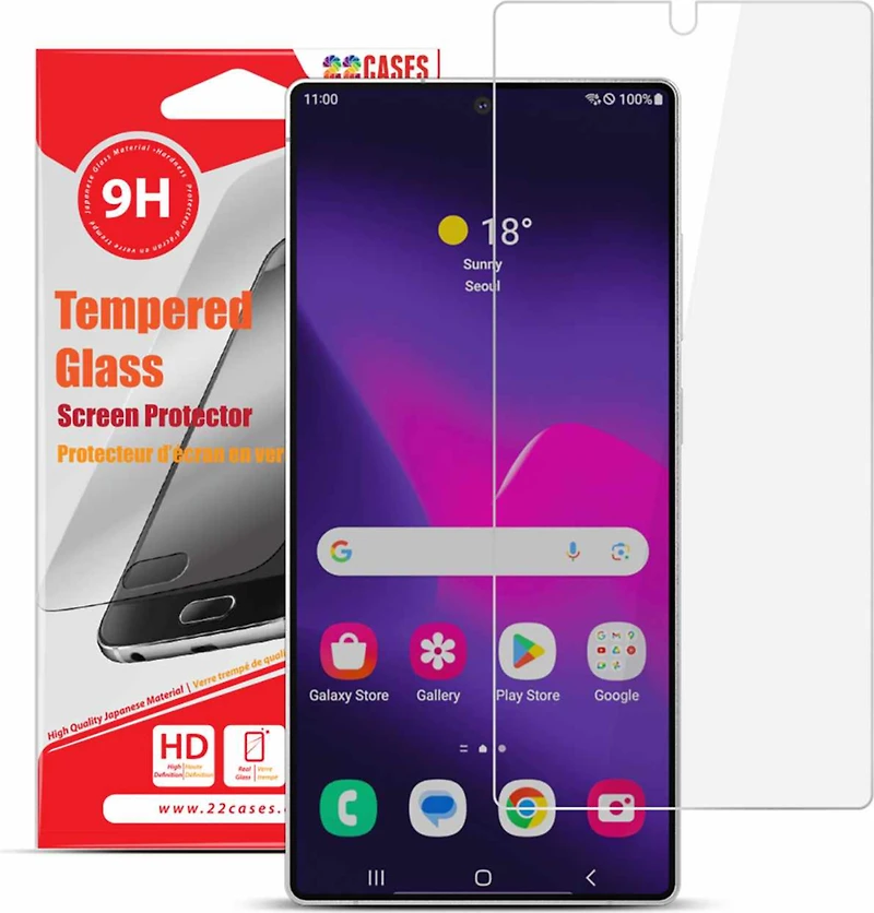 22 Cases 22SPSGS26ULTR Protecteur D'écran en Verre pour Samsung Galaxy S26 Ultra