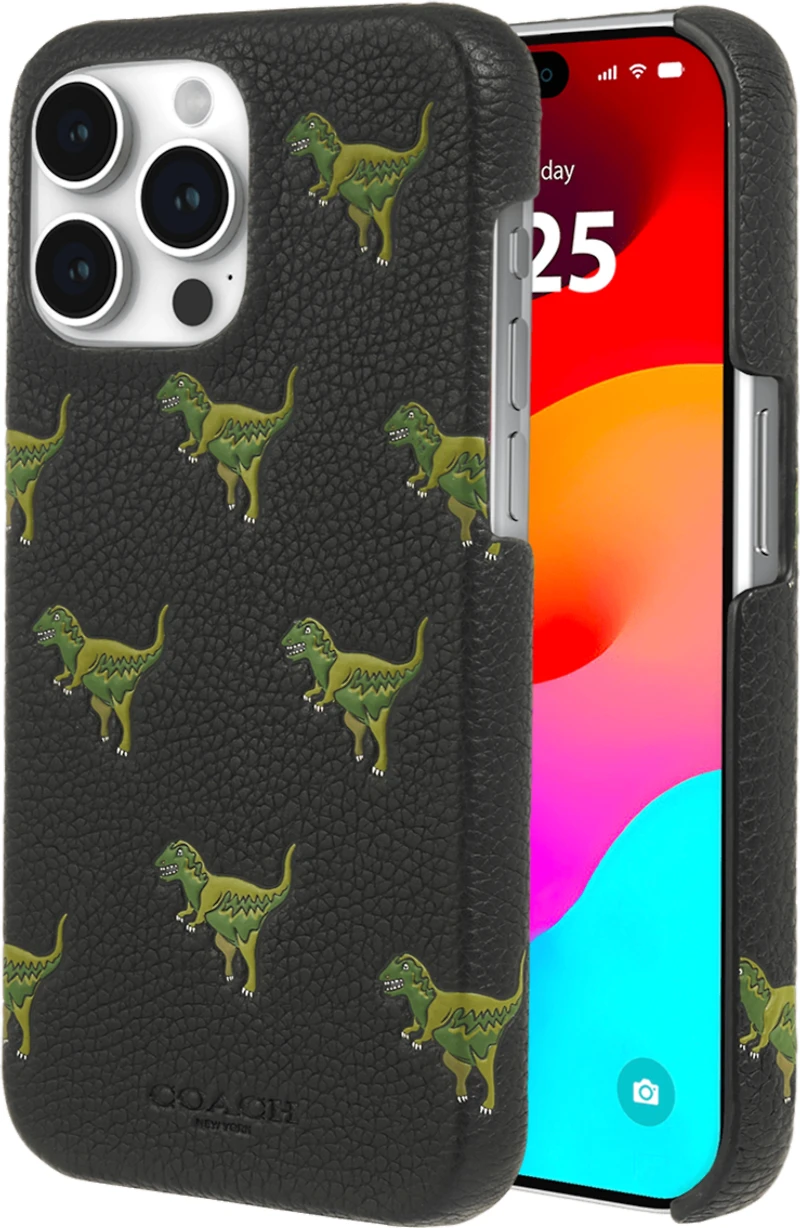 iPhone 15 Pro Max Coach Leather Slim Wrap - Repeat Rexy