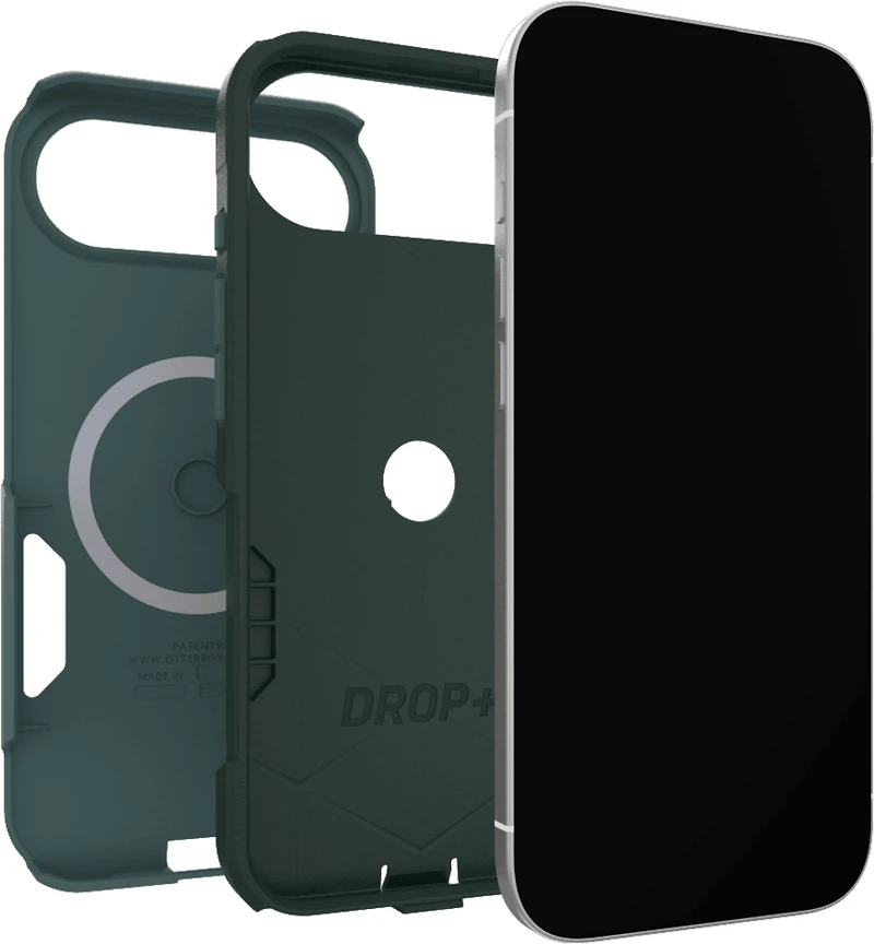 OtterBox 7798318 Étui Commuter MagSafe avec Contrôle de la Caméra Sagebrush (Vert) pour iPhone Air