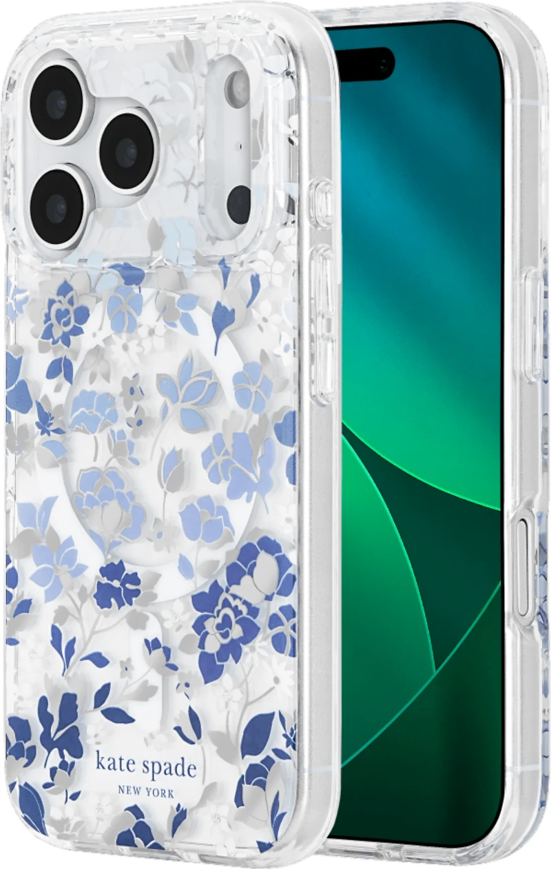 Kate Spade - Protective MagSafe Case for Apple iPhone 17 Pro - Flowerbed Blue