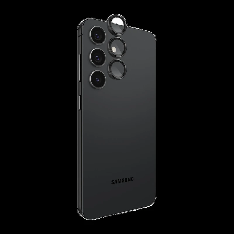 Samsung Galaxy S25 Case-Mate Aluminum Ring Glass Lens Protector - Black