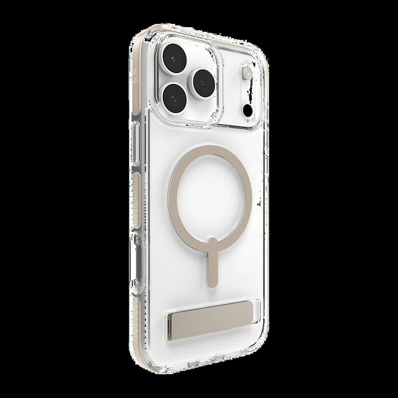 iPhone 17 Pro Max ZAGG Graphene Santa Cruz Snap Kickstand Case - Titanium