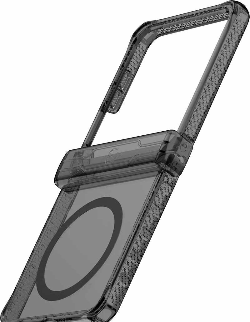 Hybrid_R Case Hinge w/MagSafe Smoke/Transparent for Samsung Galaxy Z Flip7 - Smoke