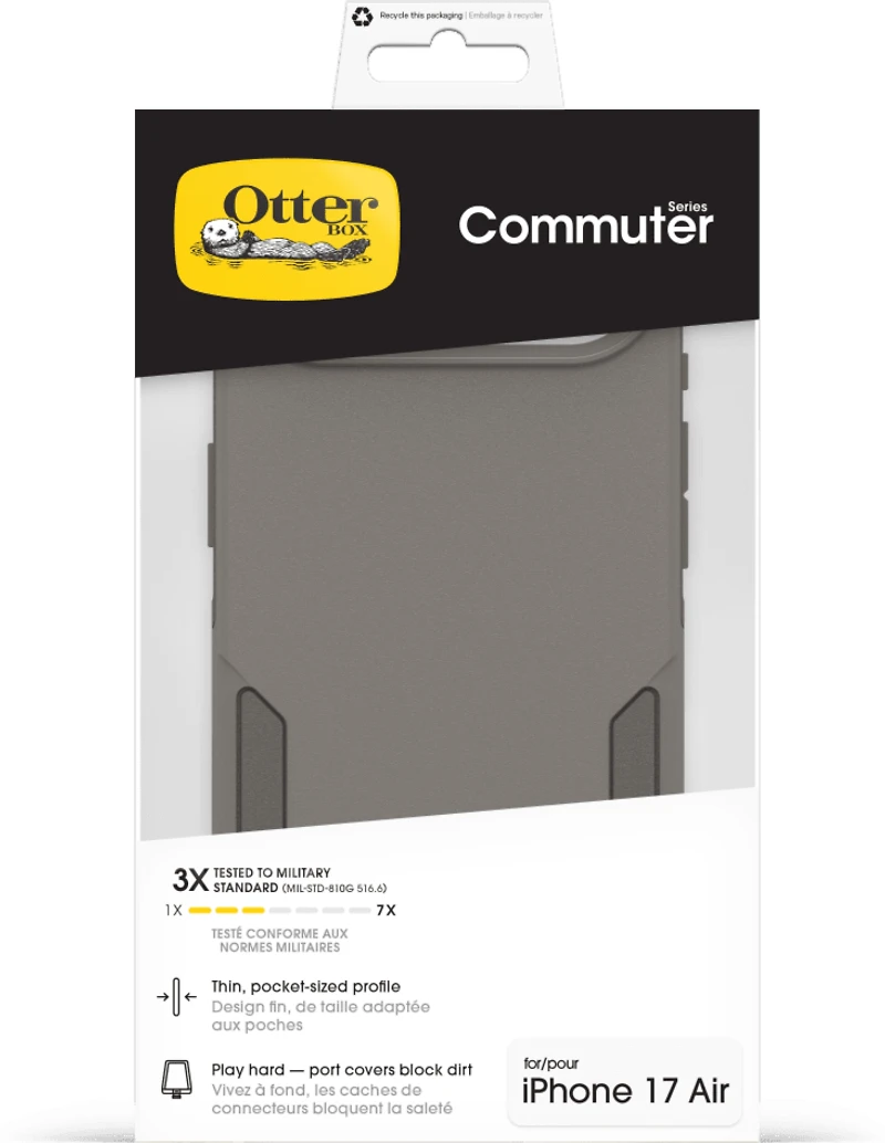 OtterBox 7798321 Étui Commuter MagSafe avec Contrôle de la Caméra Grey Comfort pour iPhone Air