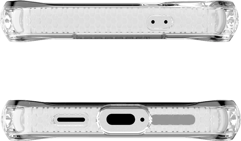 ITSKINS SGZRHMACRTRSP Étui Hybrid_R Clear Compatible avec MagSafe Transparent pour Samsung Galaxy S25
