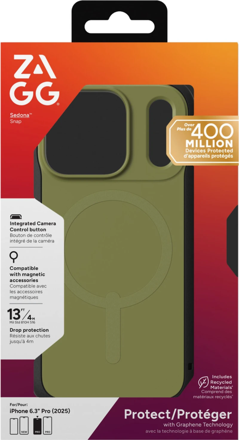 iPhone 17 Pro ZAGG Graphene Sedona Snap Case - Sea Kelp