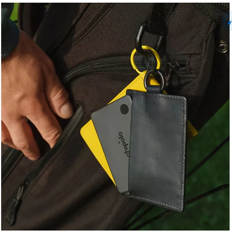 Chipolo RRF0000001001 Lot de 4 Traceurs CARD (Compatible avec Find Hub sur Android ou Apple Find My) Charbon