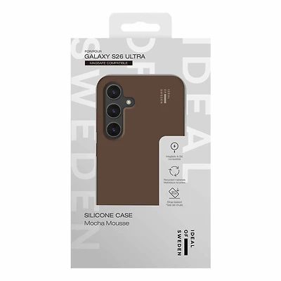 Ideal of Sweden IDSICMSS26U562 Étui en Silicone avec Magnets Mocha Mousse pour Samsung Galaxy S26 Ultra