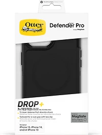 OtterBox - Defender Pro MagSafe Case for Apple iPhone 15 / iPhone 14  / iPhone 13 / IPSE2025 - Black