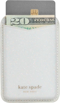 Magnetic Wallet Compatible with MagSafe White Glitter