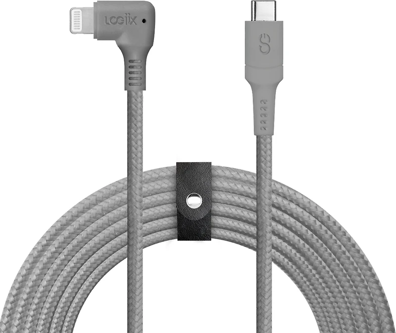LOGiiX Piston Connect XL 90 3M USB-C vers Lightning - Gris Graphite