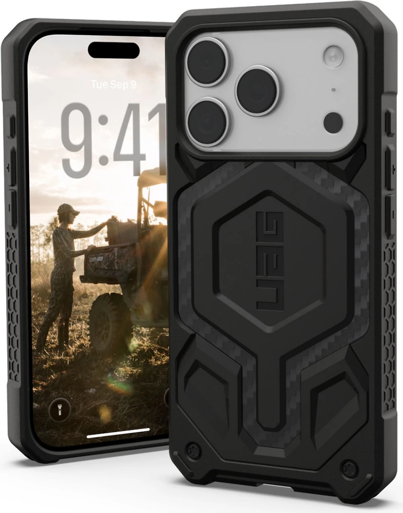 Urban Armor Gear (UAG) - Monarch Pro Case for Apple iPhone 17 Pro - Carbon Fiber