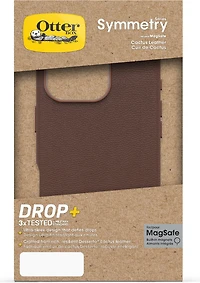 iPhone 16 Pro Otterbox Symmetry Cactus Leather w/MagSafe case - Brown - Rich Adobe