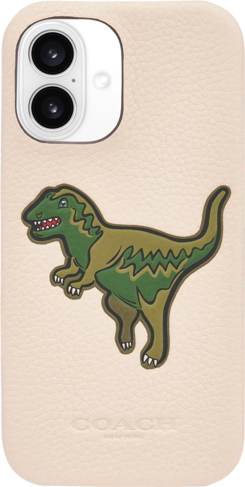 iPhone 16 Coach Leather Slim Wrap Case - Ivory Rexy
