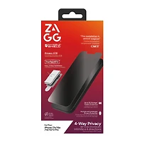 iPhone 17e/16e/14/13/13 Pro ZAGG InvisibleShield Glass Privacy XTR Screen Protector Clear