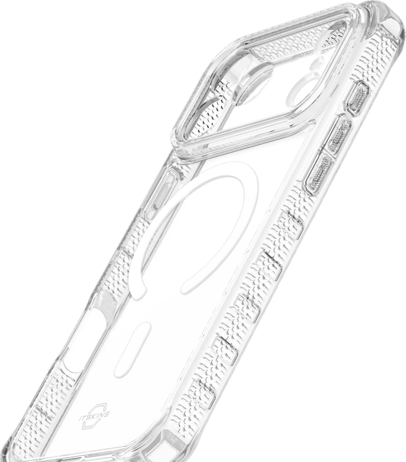 ITSKINS AP7UHMACRTRSP Étui Hybrid_R MagSafe Clear pour iPhone 17 Pro Max