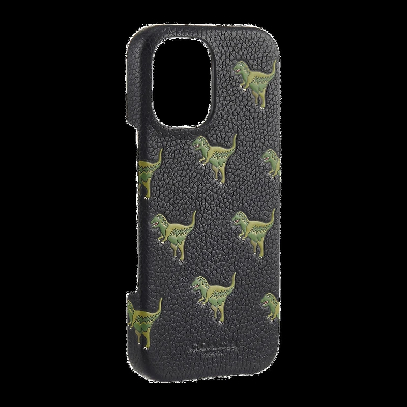 iPhone 16 Coach Leather Slim Wrap Case - Repeat Rexy