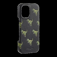 iPhone 16 Coach Leather Slim Wrap Case - Repeat Rexy