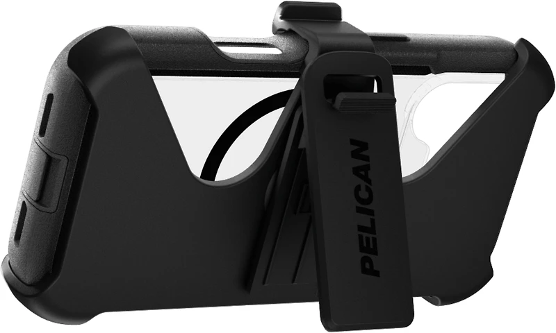 Pelican - Étui MagSafe Voyager avec étui pour Apple iPhone 17 Pro - Noir et transparent