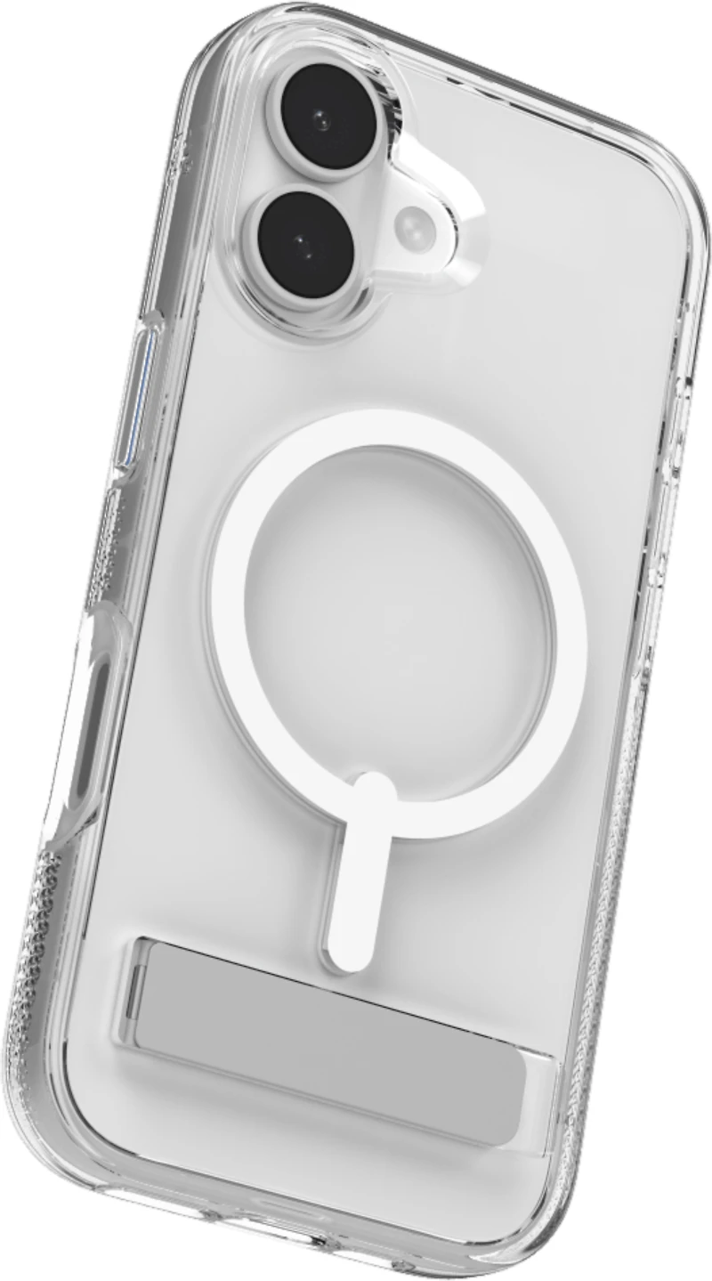 ZAGG - Crystal Palace Snap Case with Kickstand for Apple iPhone 17 - Clear