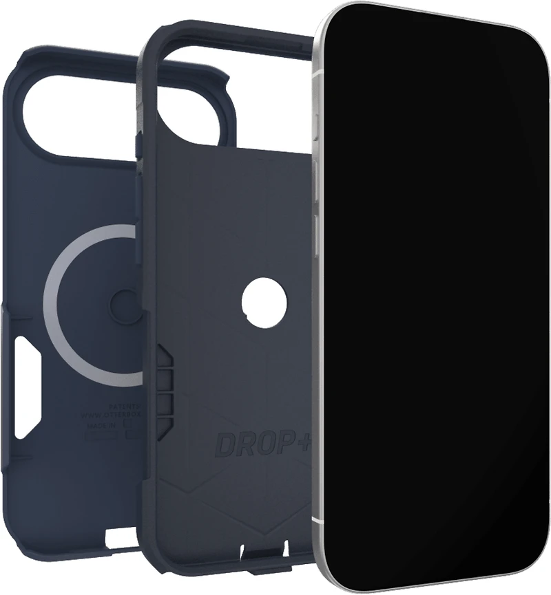 OtterBox 7798316 Étui Commuter MagSafe avec Contrôle de la Caméra Riverside (Bleu) pour iPhone Air