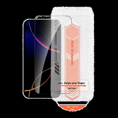 iPhone 17 Pro HyperGear Edge-to-Edge Glass Screen Protector w/Installation Applicator Tray
