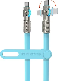 HyperGear 12 ft. 360cm USB-C to USB-C Chunky 180 Rugged Cable w/Rotating Connectors