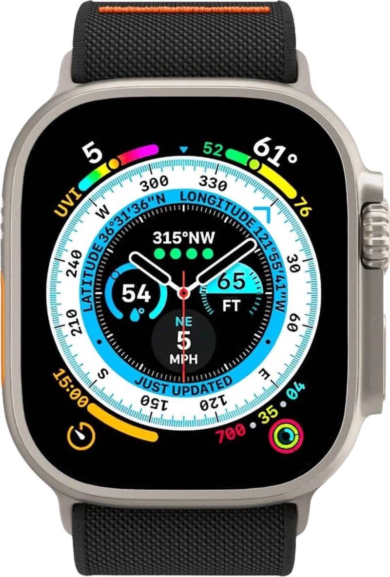 Spigen Lite Fit Ultra Strap Apple Watch 42/44/45/49mm Série 1-8/SE/Ultra-Noir