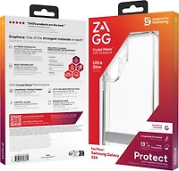 Zagg - Crystal Palace Case With Kick Stand For Samsung Galaxy S24 - Clear