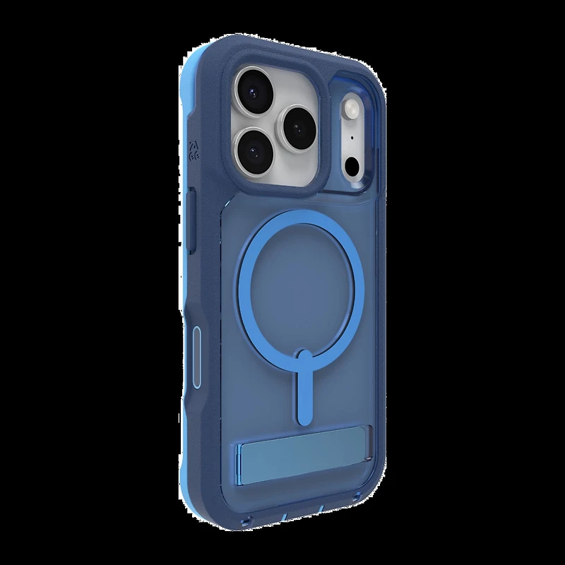 iPhone 17 Pro ZAGG Graphene Rainier Snap Kickstand Case - Cobalt Horizon
