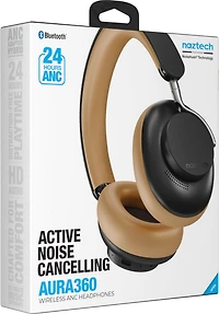 Casque supra-auriculaire sans fil Aura 360 de Naztech avec réduction du bruit