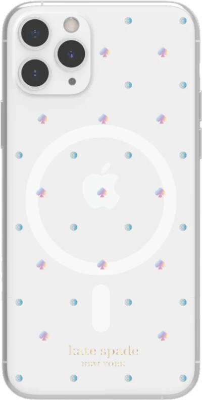 kate spade NY Hardshell avec MagSafe pour iP 12/12 Pro Max - Spade Pin Dot