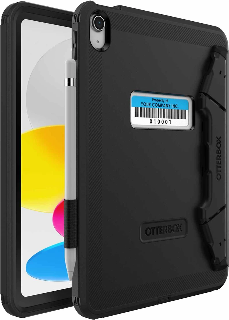 OtterBox - Defender Case w/Kickstand & Screen Protection for iPad 11 2025 (11th Gen)/iPad 10.9 2022 (10th Gen) - Black