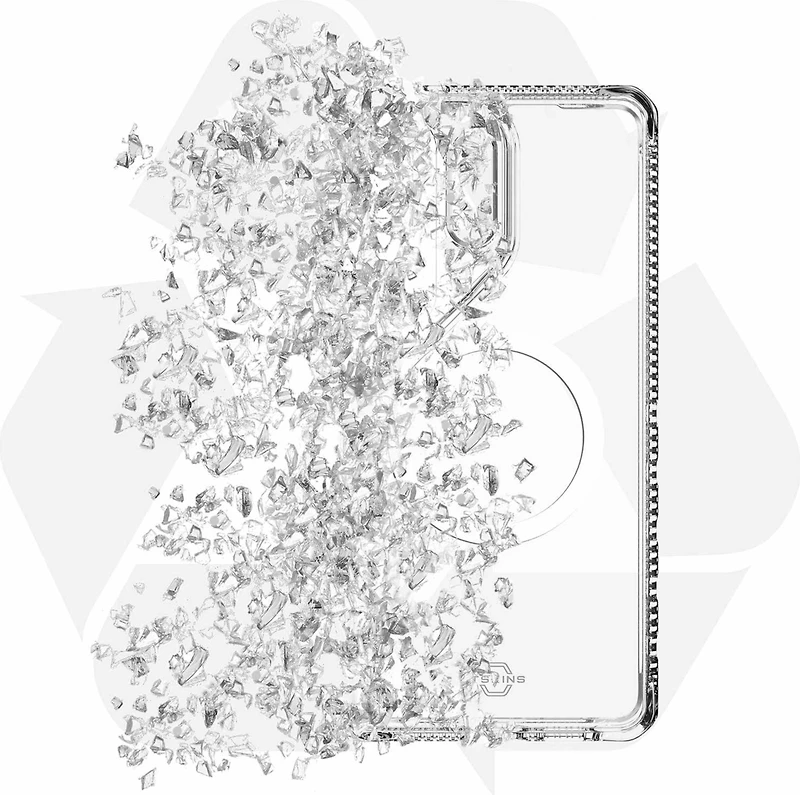 ITSKINS SGYUHMACRTRSP Étui Hybrid_R Clear avec Magnets pour Samsung Galaxy 6.9