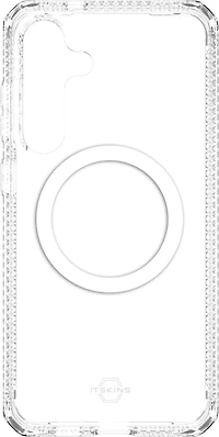ITSKINS SGZRHMACRTRSP Étui Hybrid_R Clear Compatible avec MagSafe Transparent pour Samsung Galaxy S25