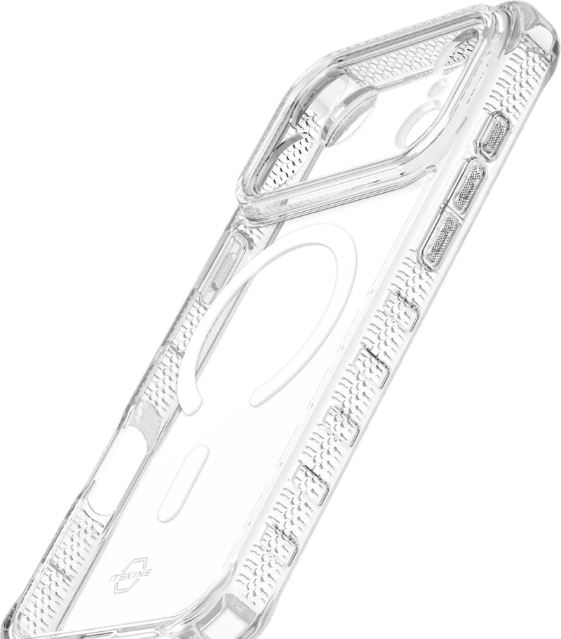 ITSKINS AP7XHMACRTRSP Étui Hybrid_R MagSafe Clear pour iPhone 17 Pro
