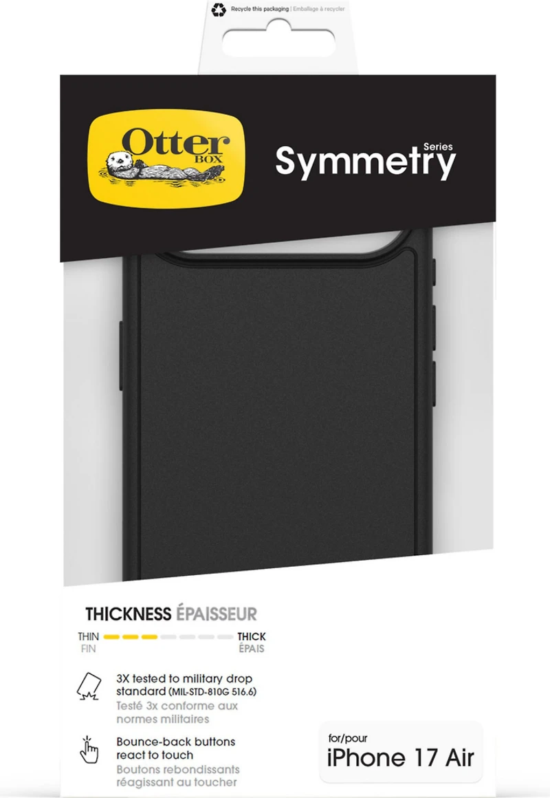 OtterBox - Symmetry MagSafe Case w/Camera Control Black for iPhone Air